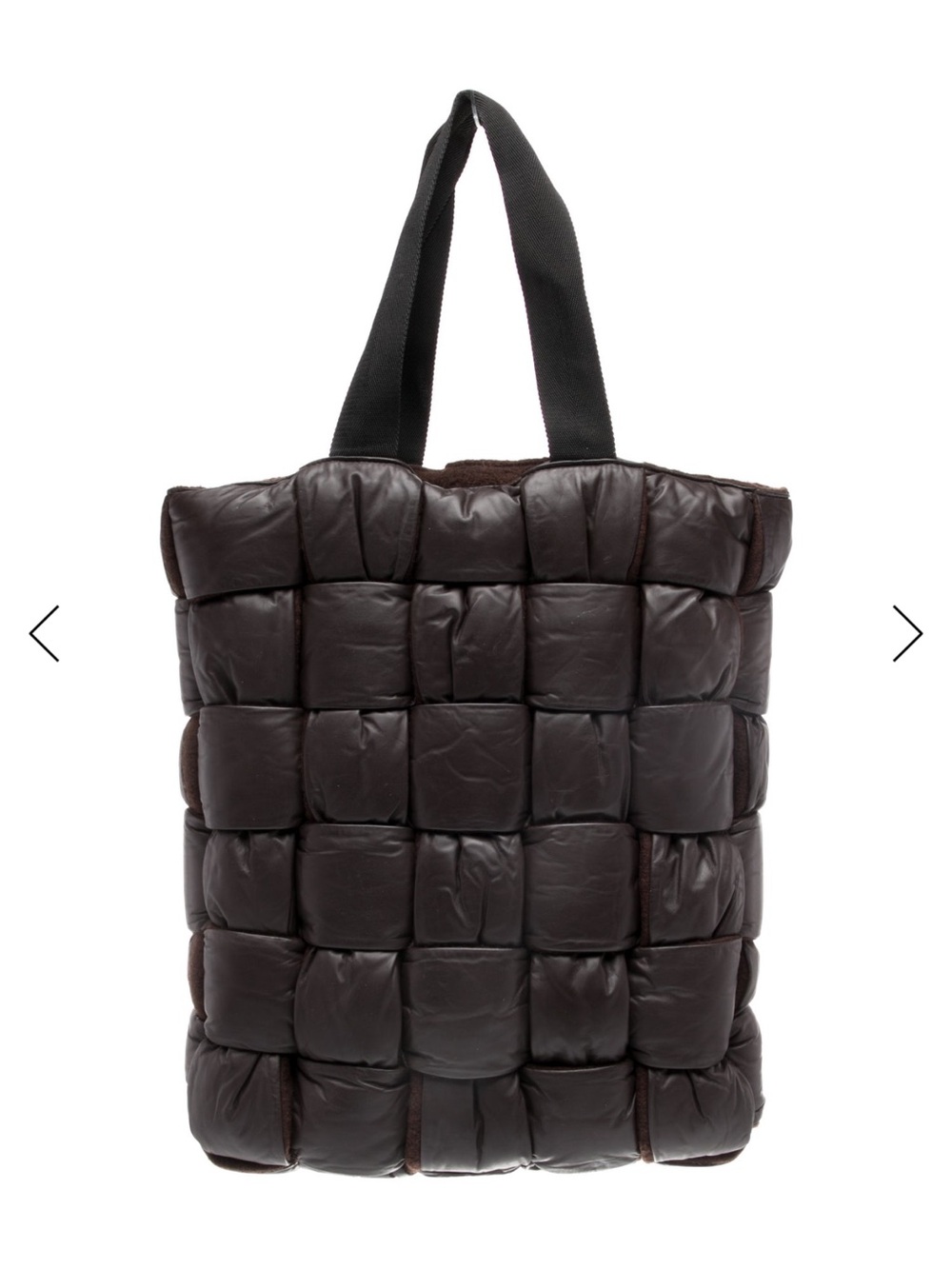 BOTTEGA VENETA Padded Tote Bag Calfskin Leather Wool Fondant. NEW! RT $ 4990. XL - Picture 1 of 12